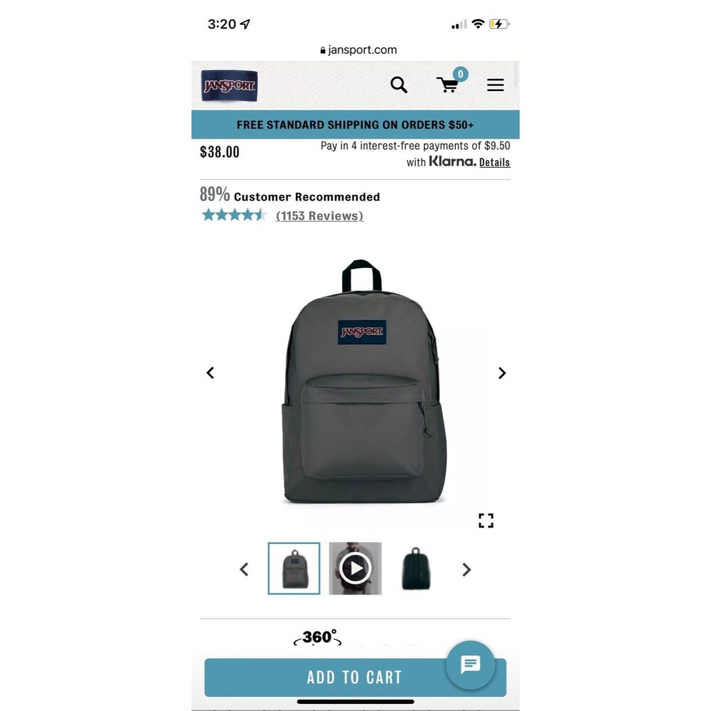 Jansport Superbreak Bookbag NWT